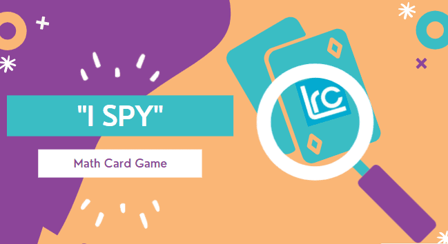 LRC Learning & Loving It "I Spy" math card activity